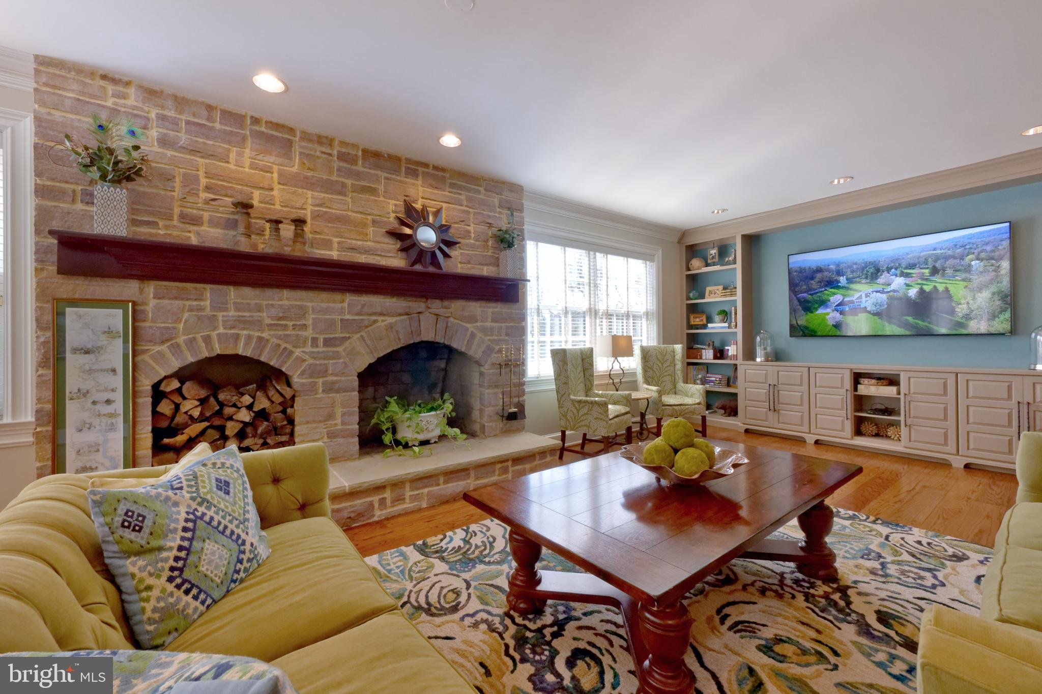 1656 Wildberry Road Bethlehem, PA 18015 - Photo 22 of 46 Family Room with wood fireplace and hardwood floor