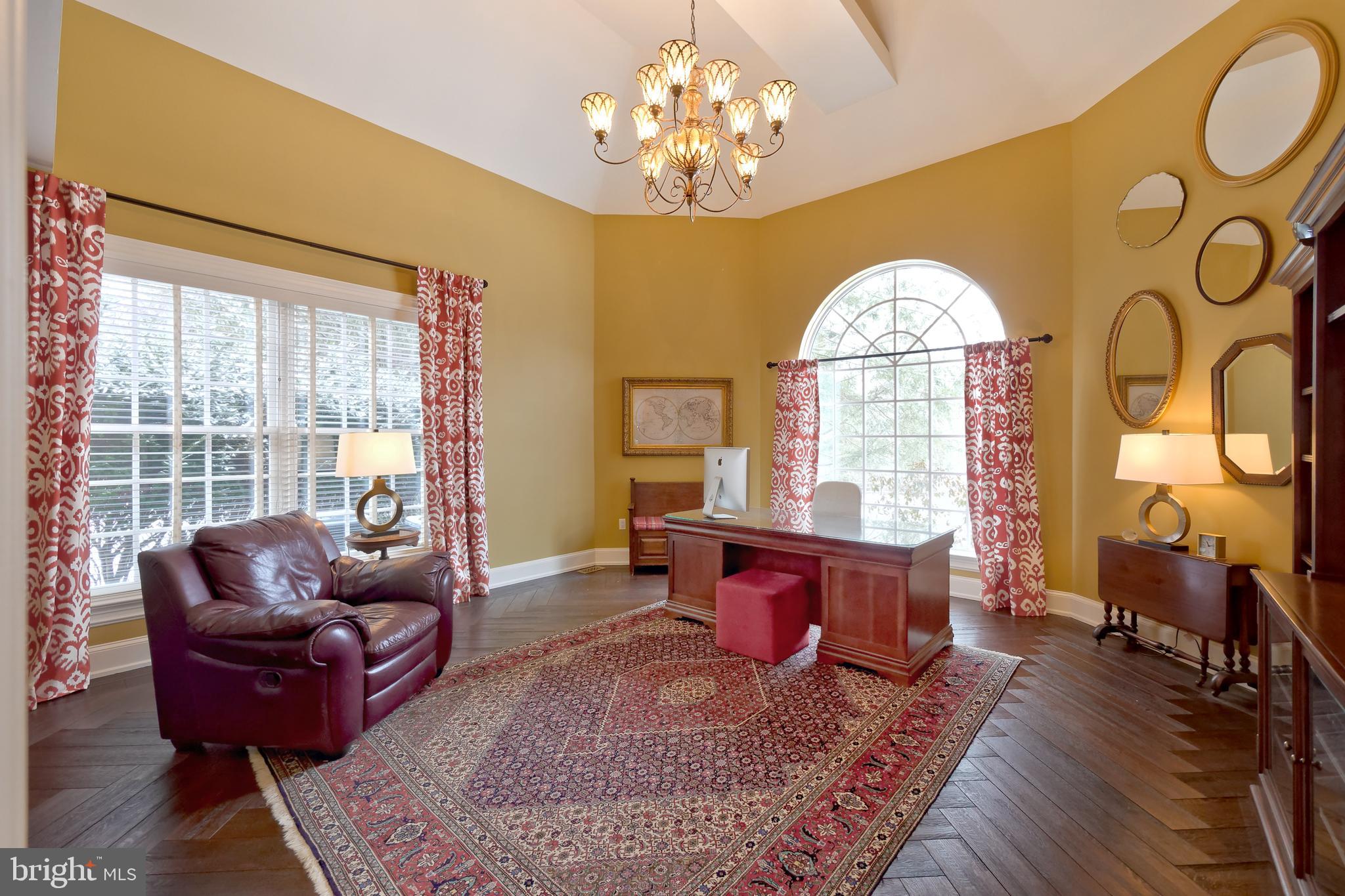 1656 Wildberry Road Bethlehem, PA 18015 - Photo 25 of 46 Executive Office with herringbone hardwood pattern