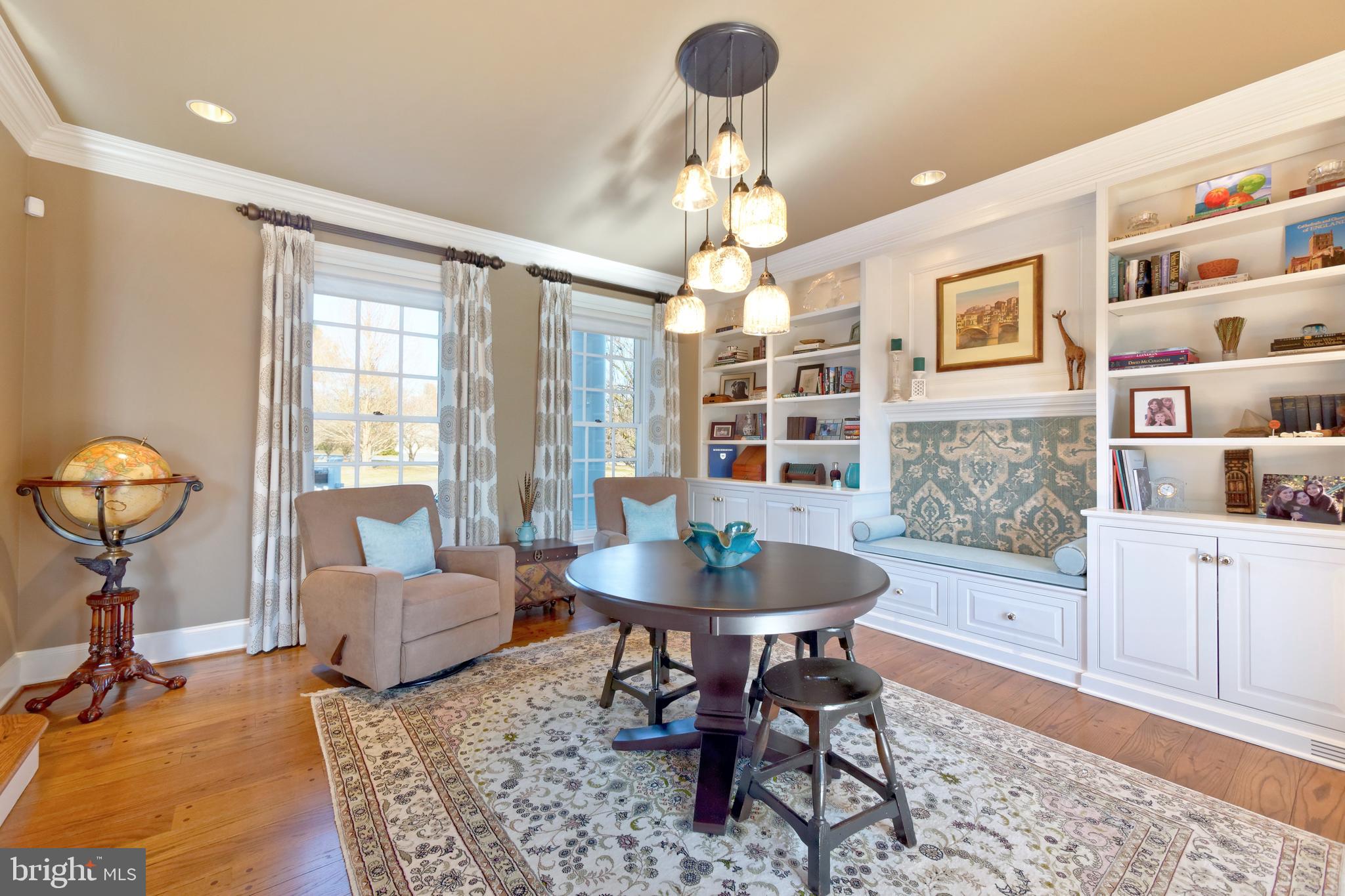 1656 Wildberry Road Bethlehem, PA 18015 - Photo 8 of 46 Library/Music Room with Custom Bookshelves