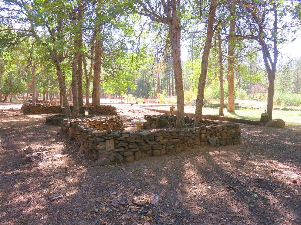 40294 McArthur Road Fall River Mills, CA 96028 - Photo 45 of 56 lava rock sitting area and flower beds