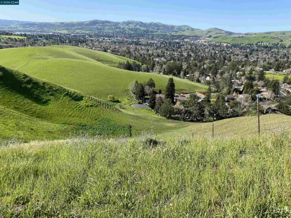 a view of a city with mountains in the background