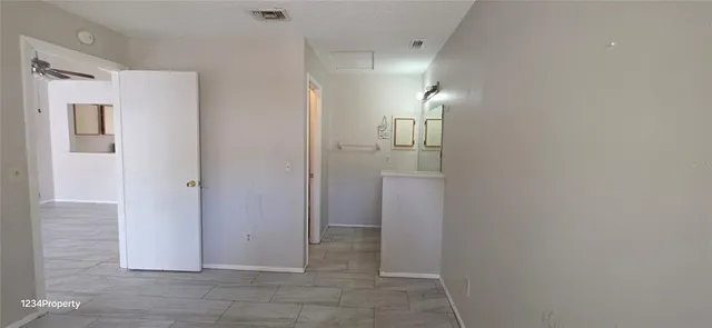 a view of an empty room