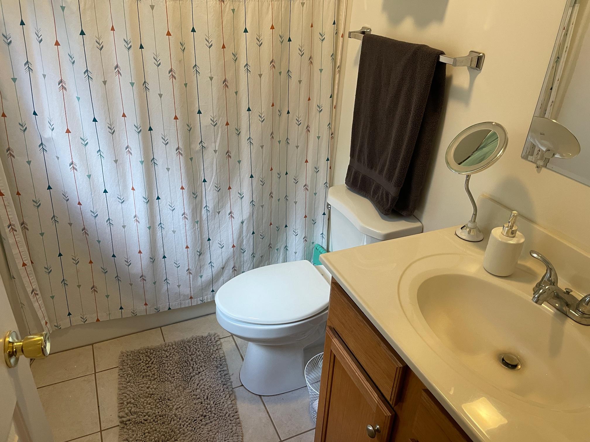 778 Holland Road Callaway, VA 24067 - Photo 16 of 27 a bathroom with a sink toilet and shower