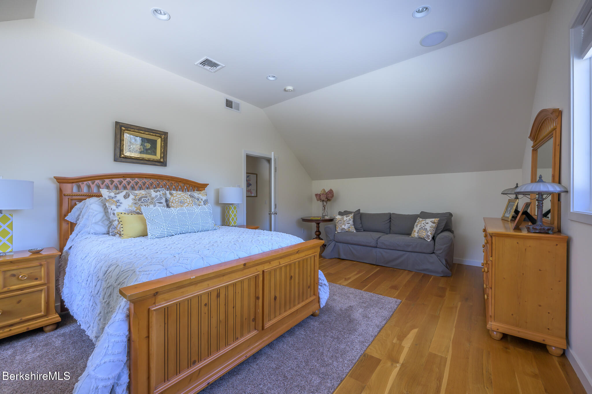83 Maple Hill Road West Stockbridge, MA 01266 - Photo 44 of 86 a bedroom with a bed and a couch