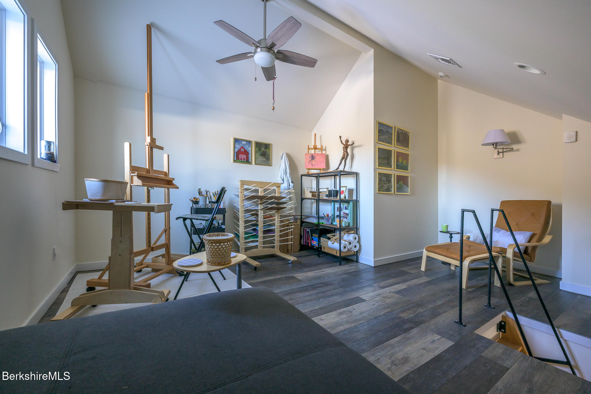 83 Maple Hill Road West Stockbridge, MA 01266 - Photo 54 of 86 a view of a livingroom with furniture and a ceiling fan