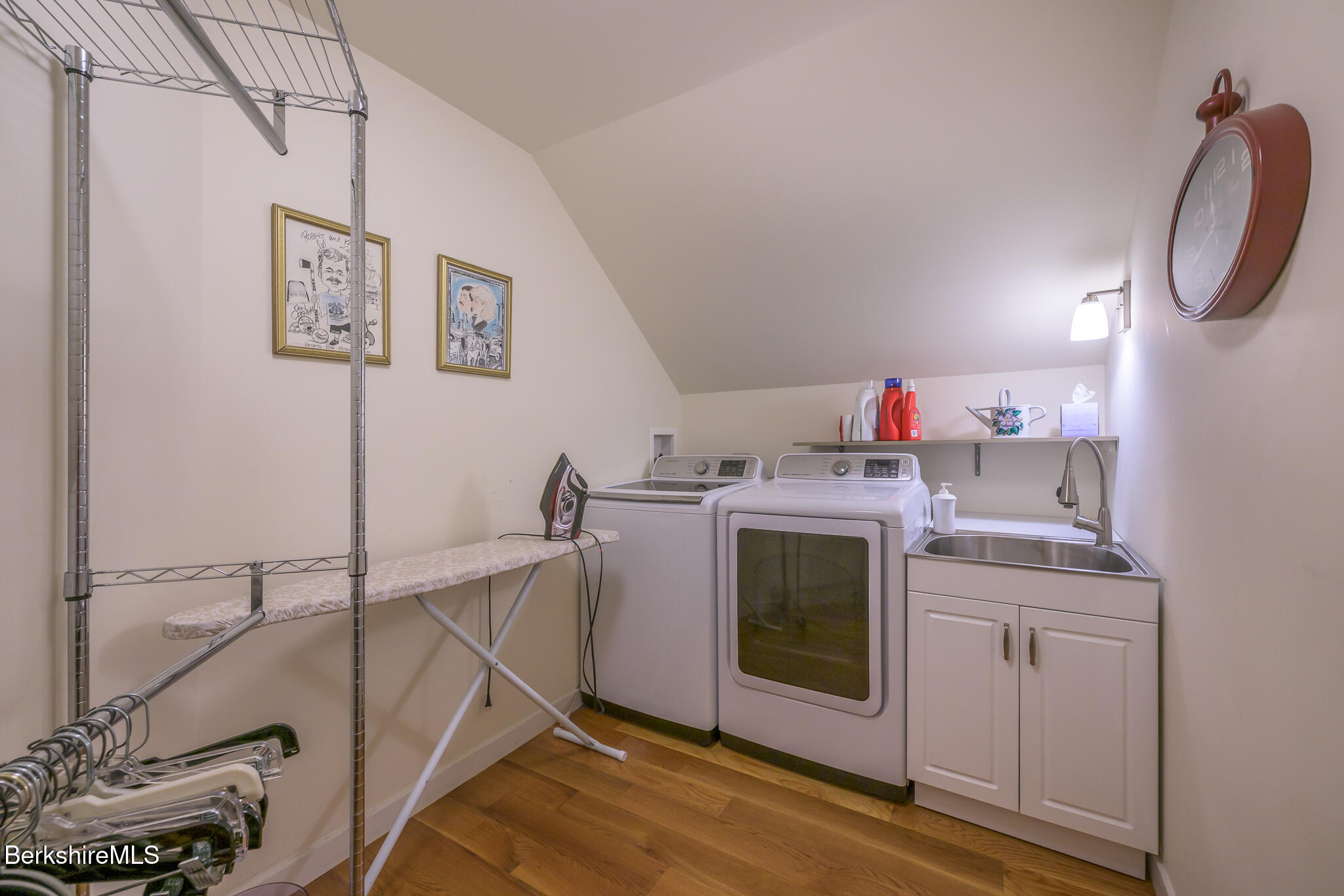 83 Maple Hill Road West Stockbridge, MA 01266 - Photo 58 of 86 a utility room with cabinets and washer