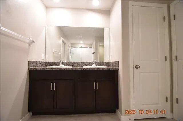 a view of a small space with racks on the wall