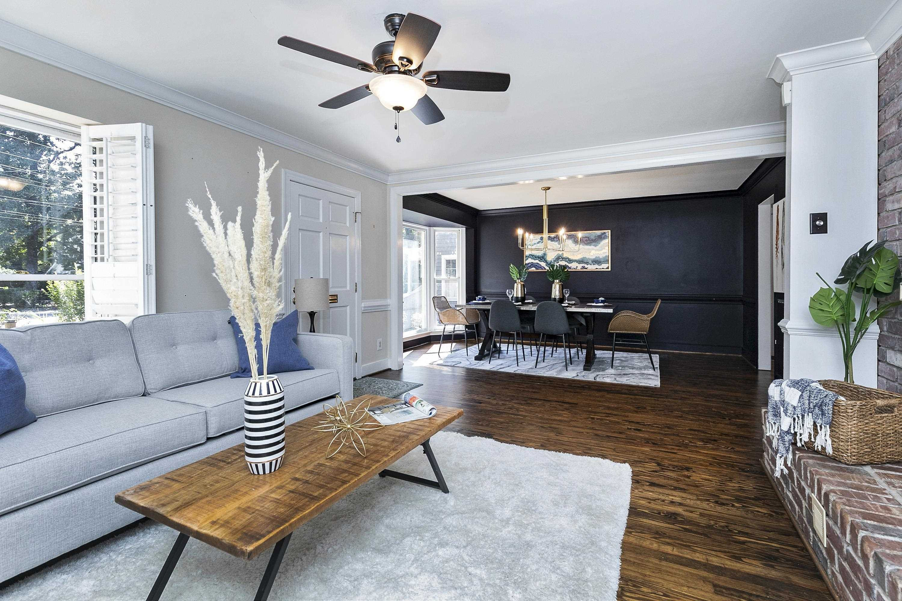 411 Dixie Trail Raleigh, NC 27607 - Photo 3 of 38 Family Room open to dining area