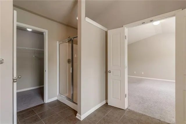 a view of an empty room