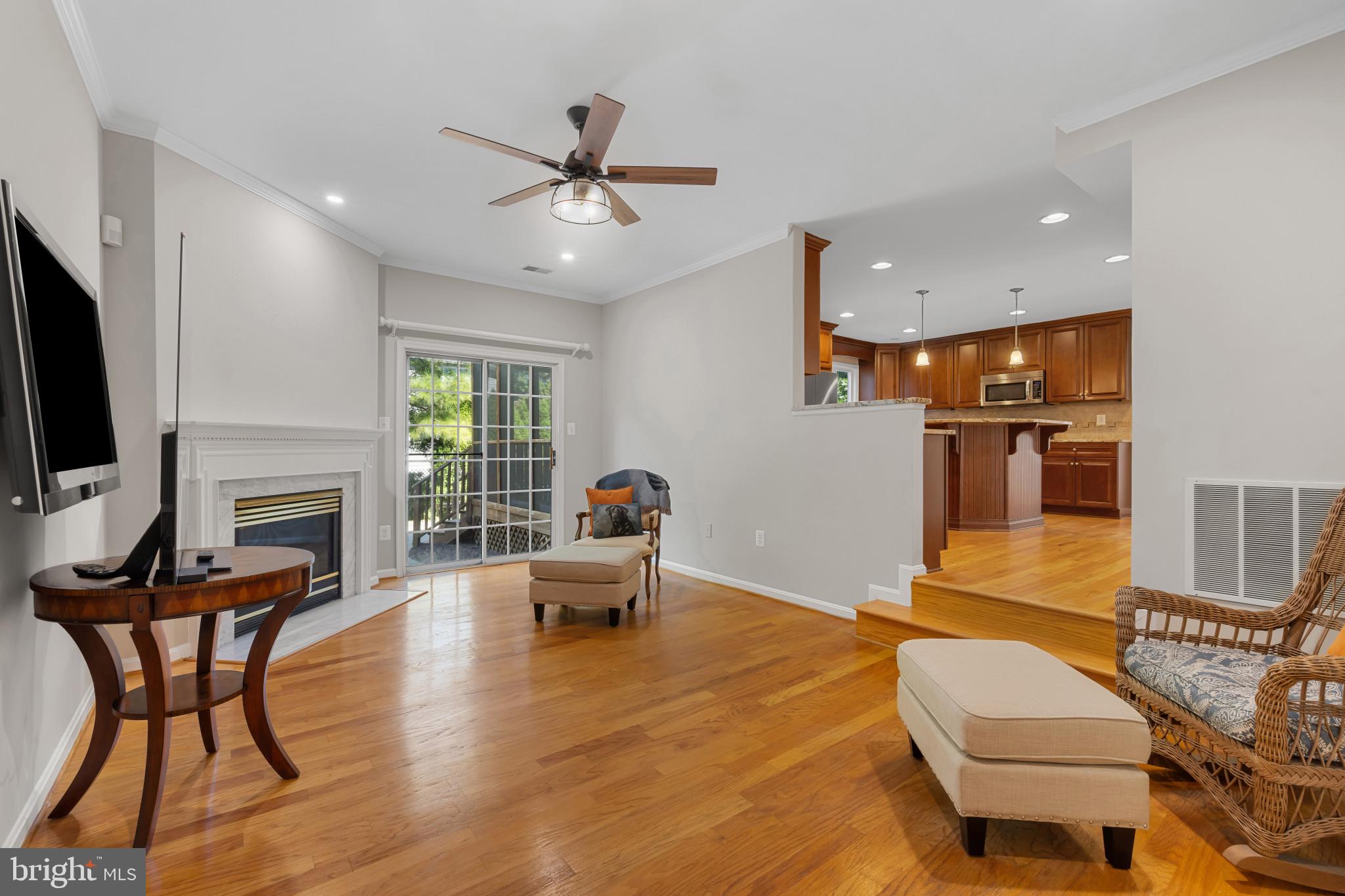 2603 Spartan Road Olney, MD 20832 - Photo 16 of 62 a living room with furniture and a fireplace
