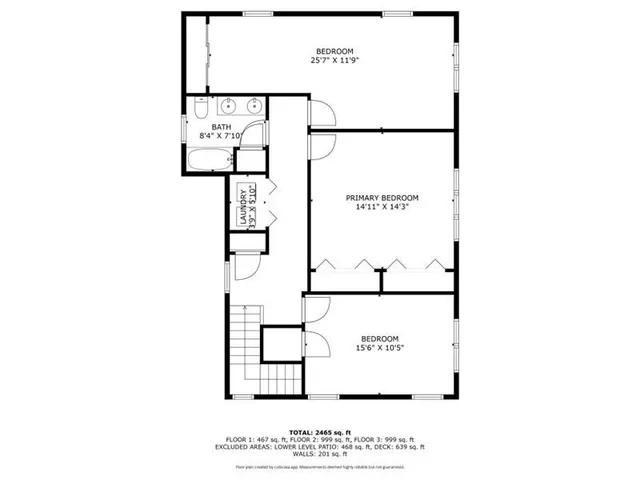 a picture of a room with a white wall and a painting