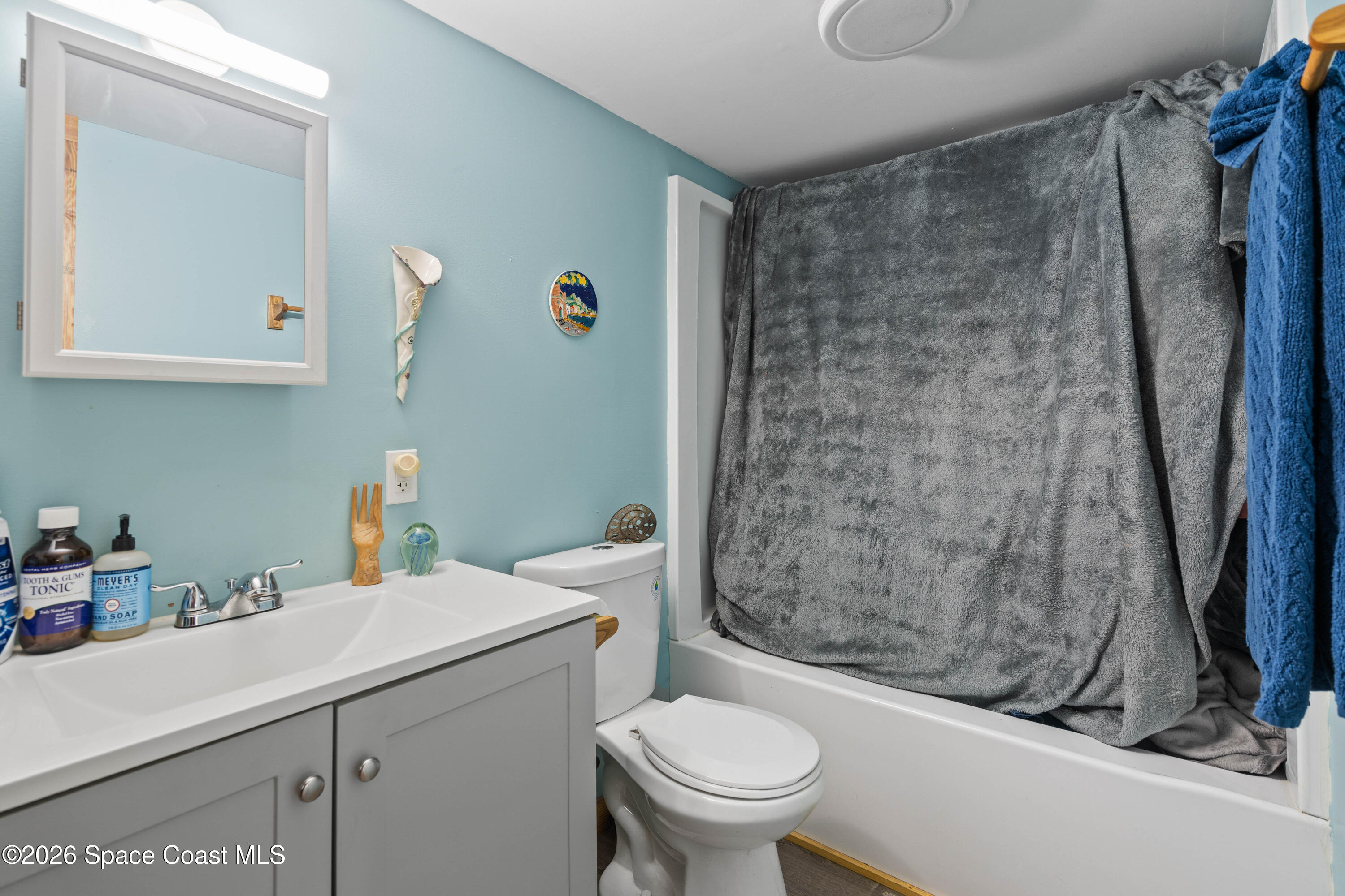 8280 Pine Ridge Trail Sebastian, FL 32976 - Photo 9 of 43 a bathroom with a sink a toilet and a shower
