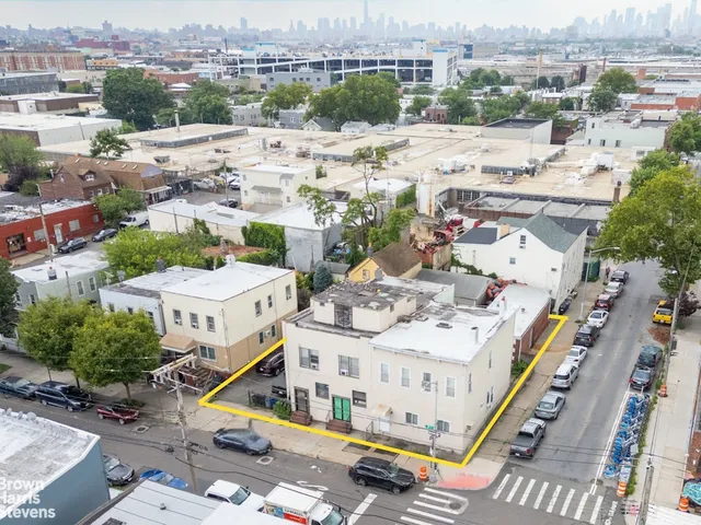 an aerial view of a city
