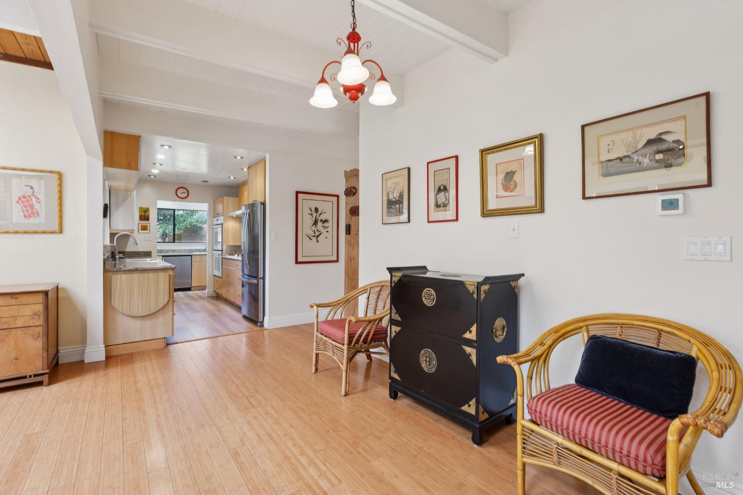 1030 Yell Road Glen Ellen, CA 95442 - Photo 46 of 73 a living room with furniture and a chandelier