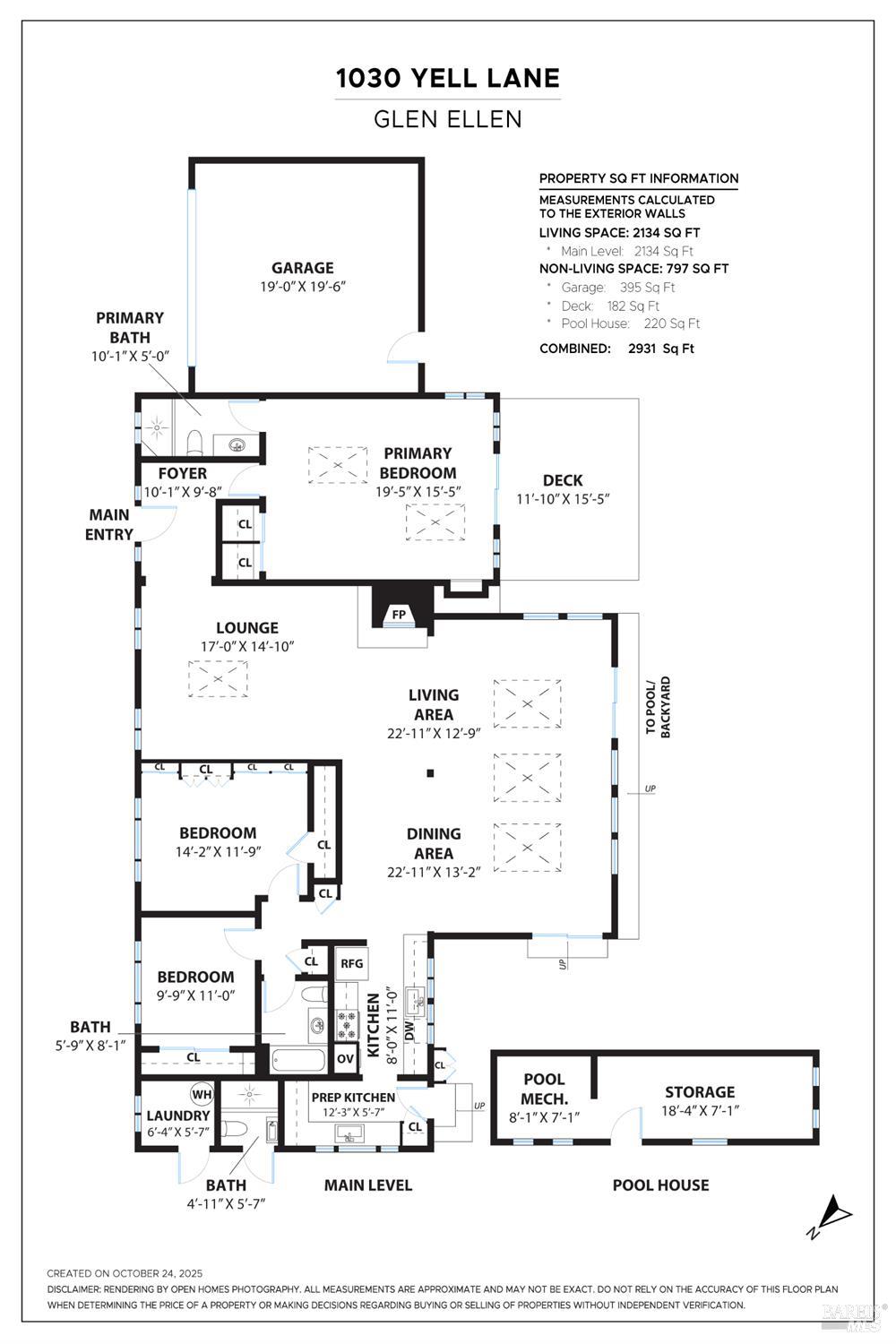 1030 Yell Road Glen Ellen, CA 95442 - Photo 73 of 73 Floor plan