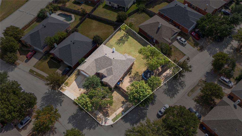 4100 Chisos Rim Trail Fort Worth, TX 76244 - Photo 28 of 30 an aerial view of house with a yard