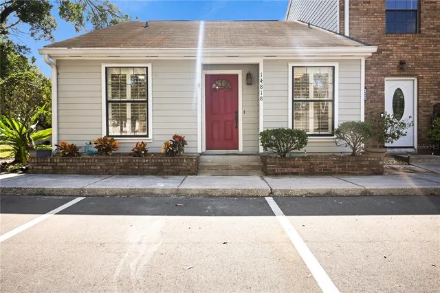 a front view of a house
