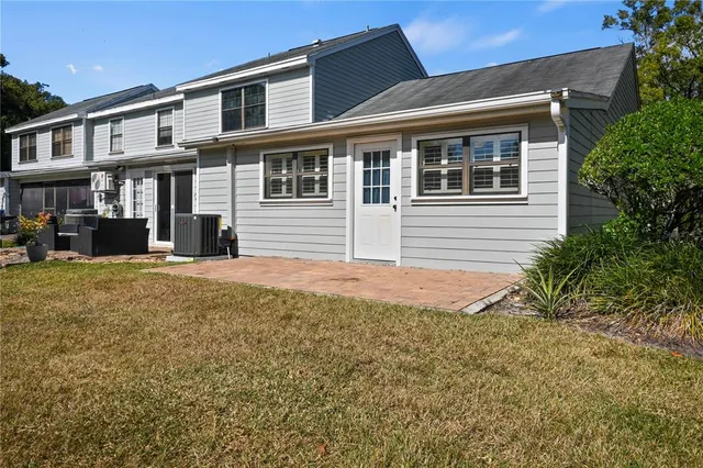 a view of a lake with houses