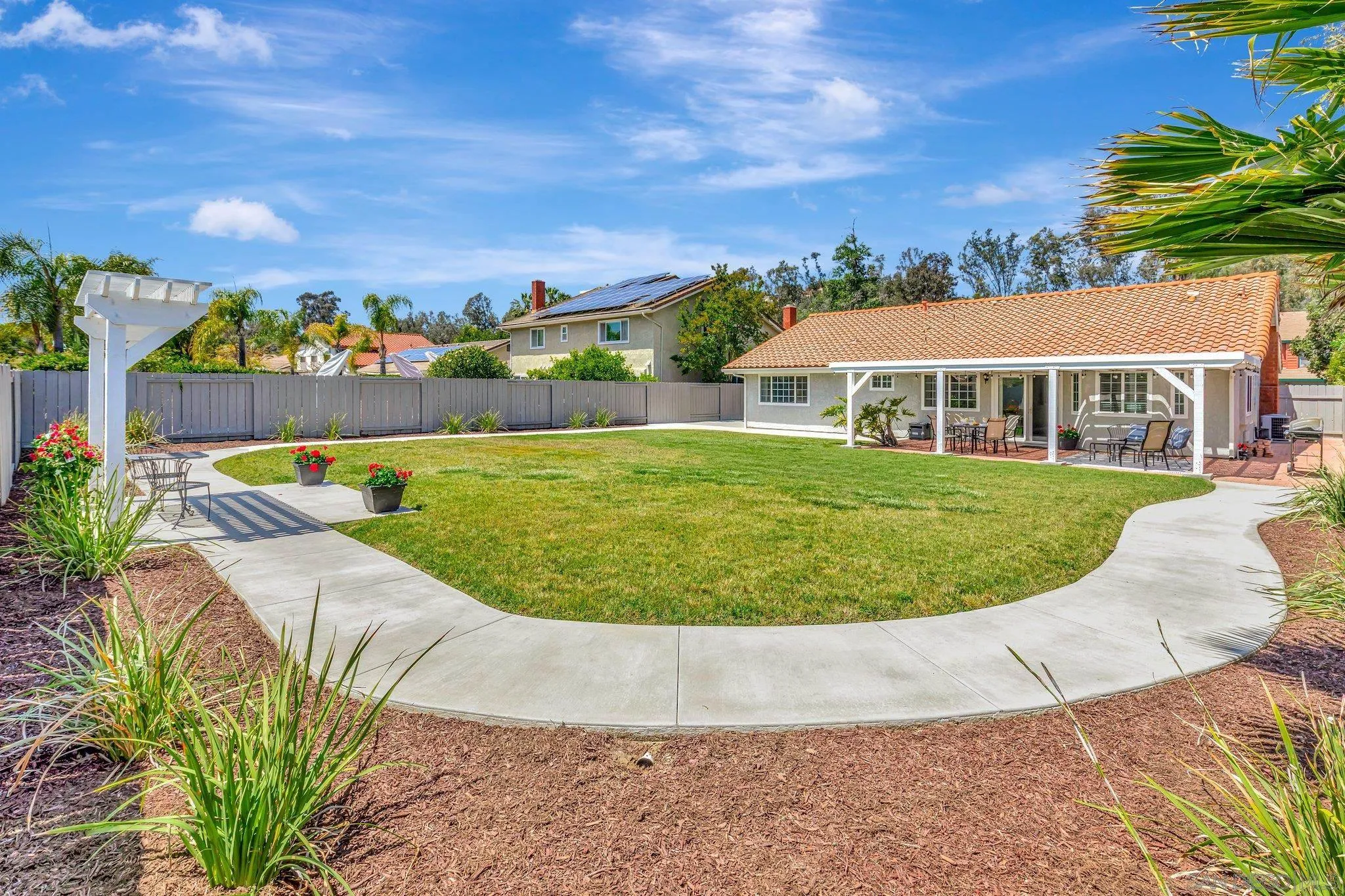 13057 Triumph Drive Poway, CA 92064 - Photo 20 of 31 a view of a swimming pool with a garden
