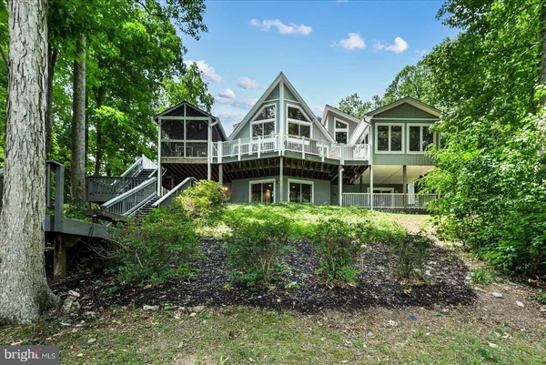 a house view with a garden space