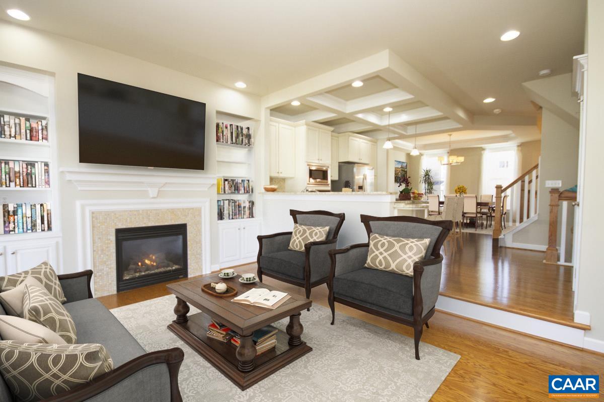 2095 Avinity Loop Charlottesville, VA 22902 - Photo 3 of 42 a living room with furniture fireplace and flat screen tv