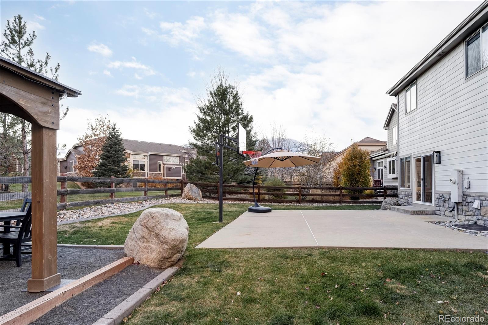 6670 Violet Way Arvada, CO 80007 - Photo 36 of 50 a view of a street with couches and a fire pit