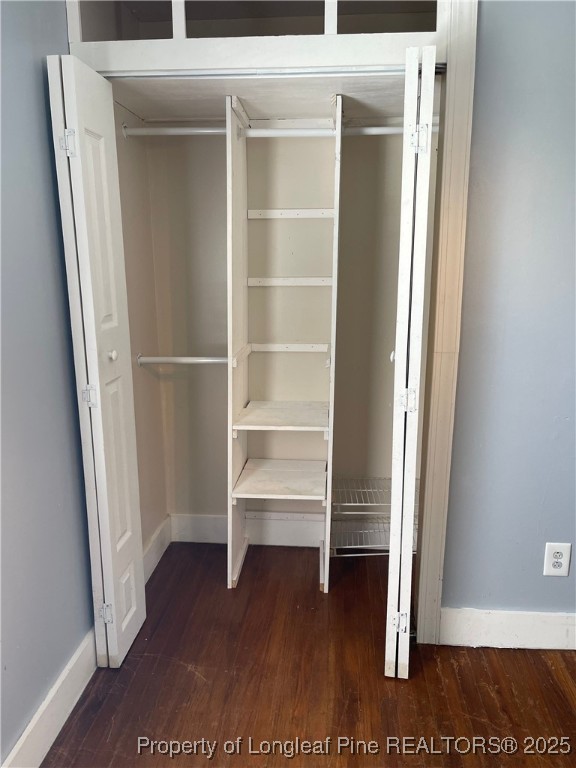 4526 Belford Road Fayetteville, NC 28314 - Photo 14 of 30 a view of walk in closet with empty racks