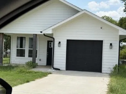 a front view of a house