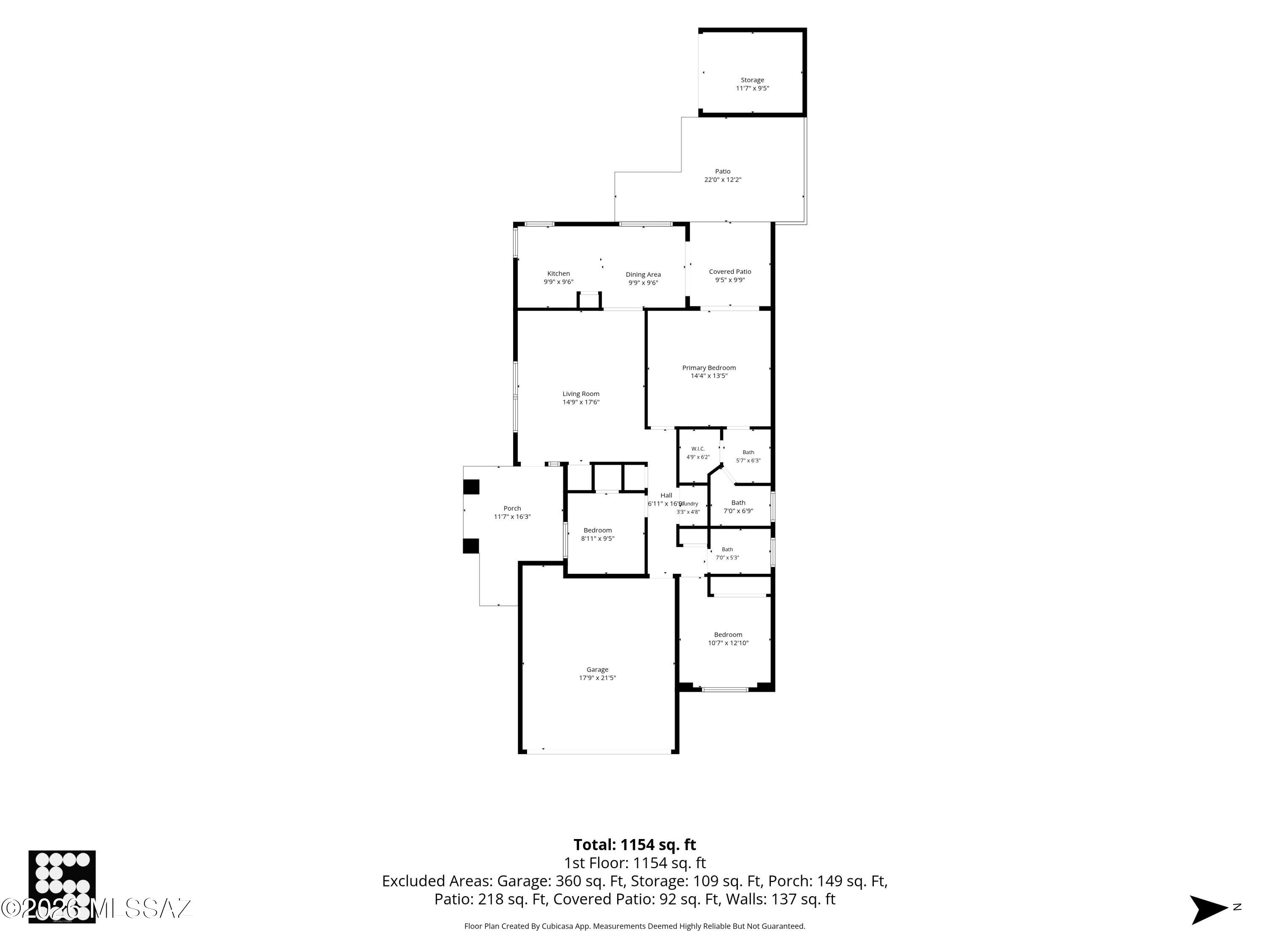 5418 South Wembly Road Tucson, AZ 85746 - Photo 28 of 28 Floor Plan