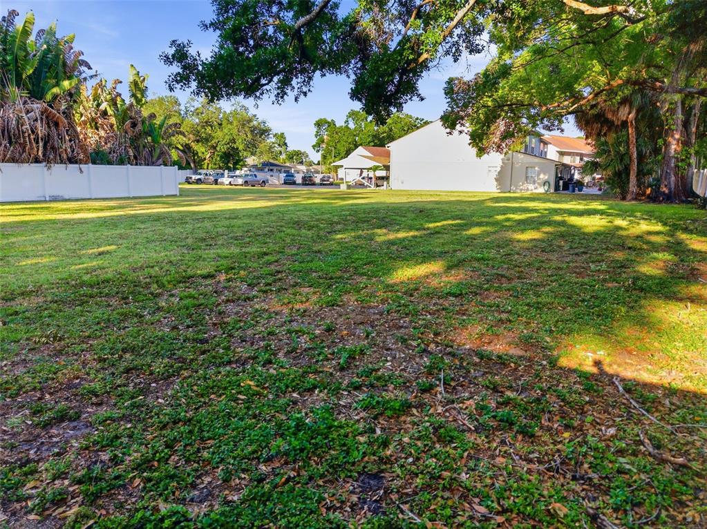 3348 West Hidden Haven Court Tampa, FL 33607 - Photo 9 of 43 a backyard of a house with lots of green space and fountain