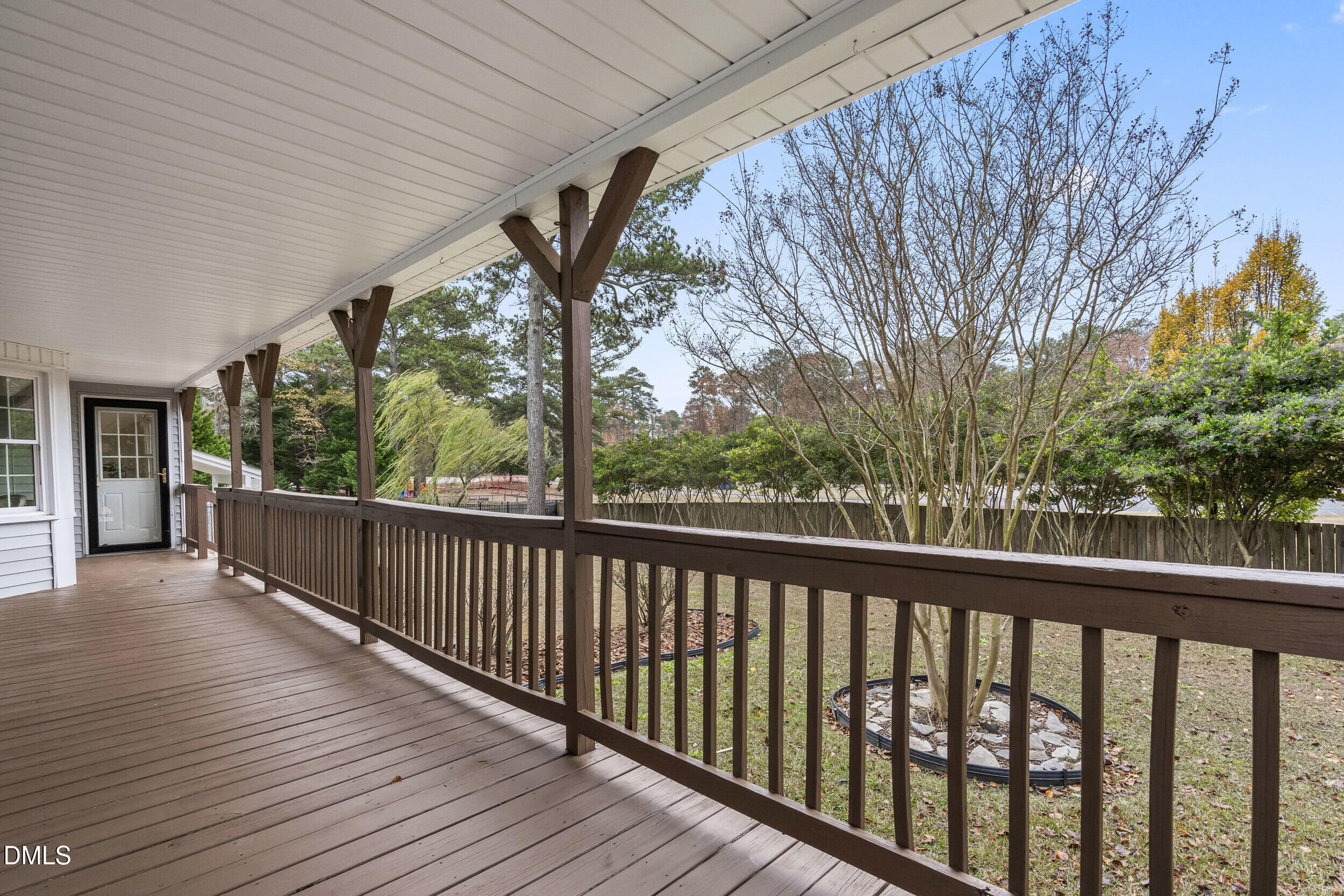 1213 Buxton Road Northwest Wilson, NC 27896 - Photo 32 of 36 a view of a porch with wooden floor and outdoor space