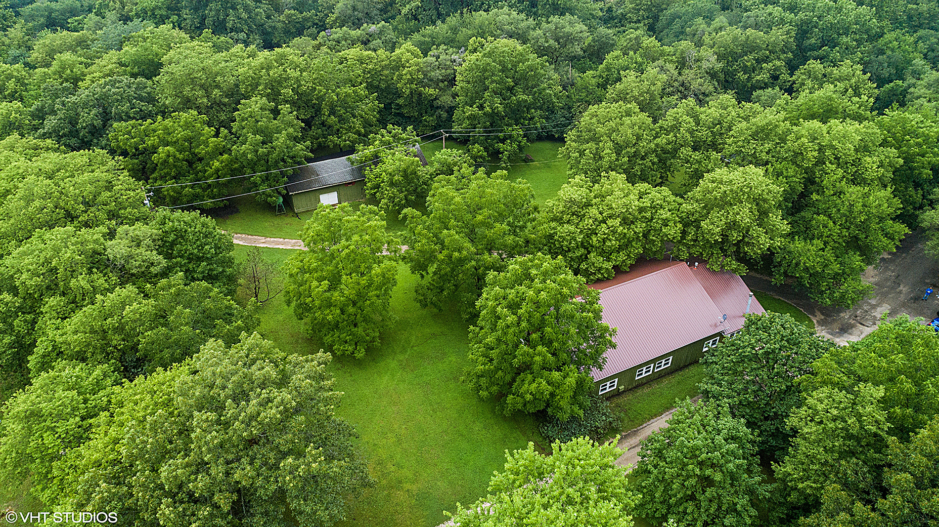 2057 West Southmor Road Morris, IL 60450 - Photo 15 of 41 an aerial view of a house with pool yard and outdoor seating