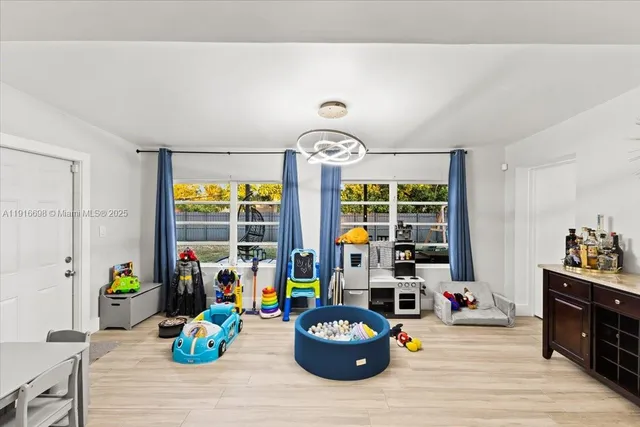 a play room with toys