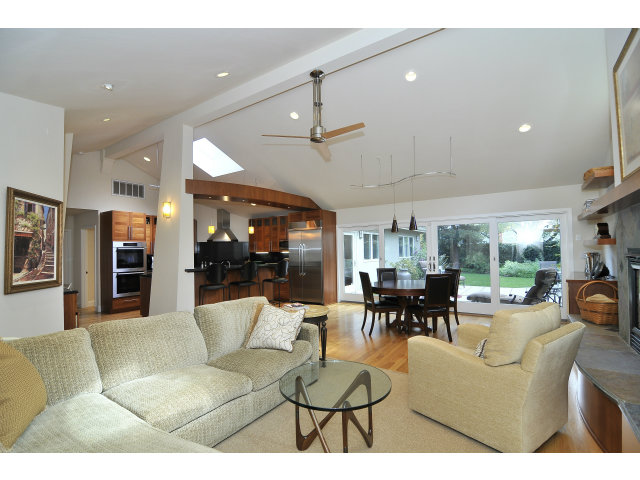 875 Riverside Drive Los Altos, CA 94024 - Photo 6 of 23 a living room with furniture kitchen view and a large window