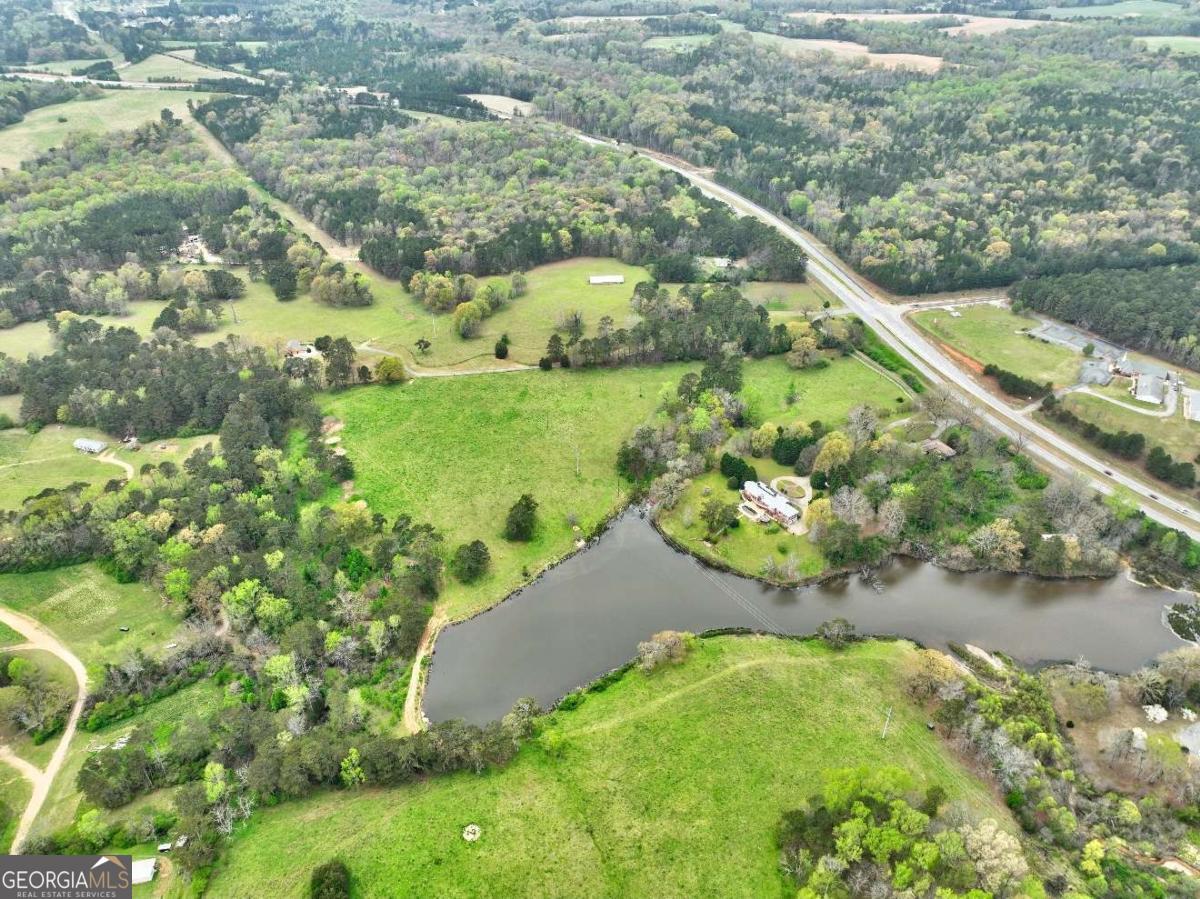 3571 Highway 20 Hampton, GA 30228 - Photo 29 of 35 a view of a lake with a yard and large trees