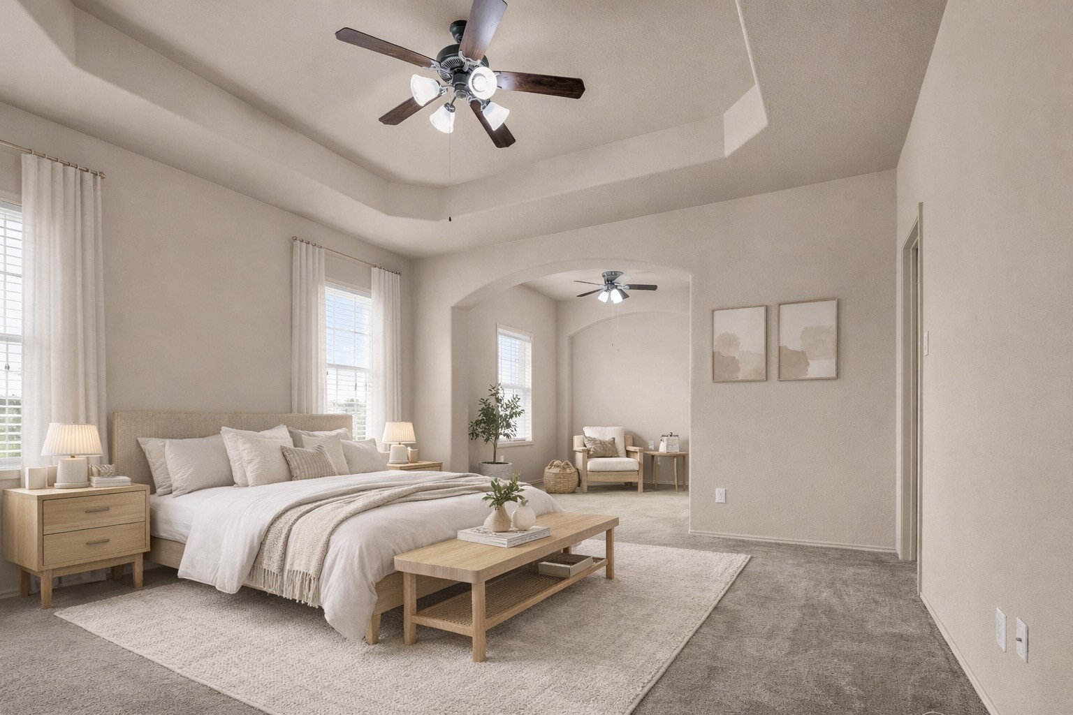 21307 Carleen Creek Trail Spring, TX 77379 - Photo 18 of 25 Primary bedroom virtually staged.
