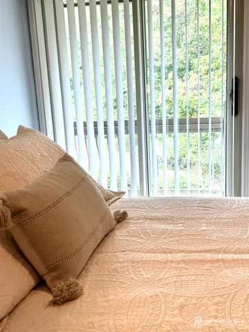 a view of a balcony with lake view