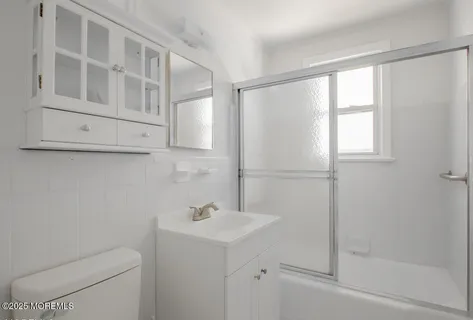 a view of a room with rack on the wall