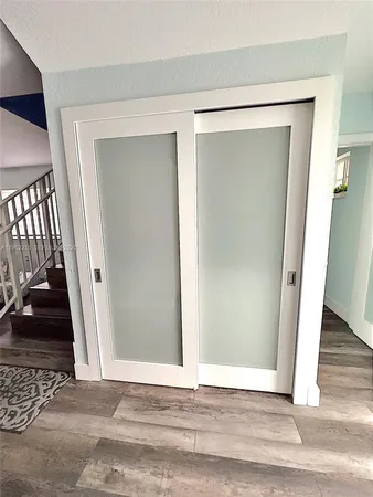 a view of a door front of a house