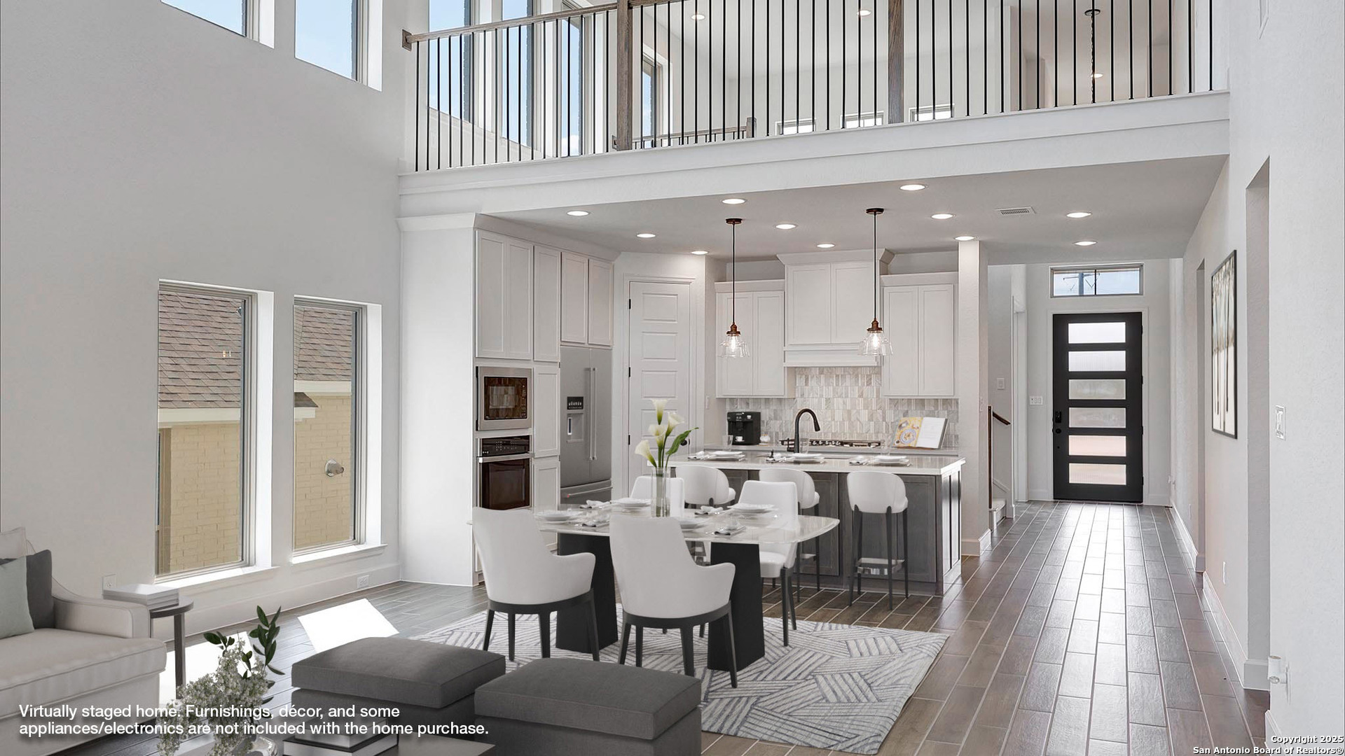 233 Hidalgo Boerne, TX 78006 - Photo 3 of 32 a view of a a dining room with furniture window and wooden floor