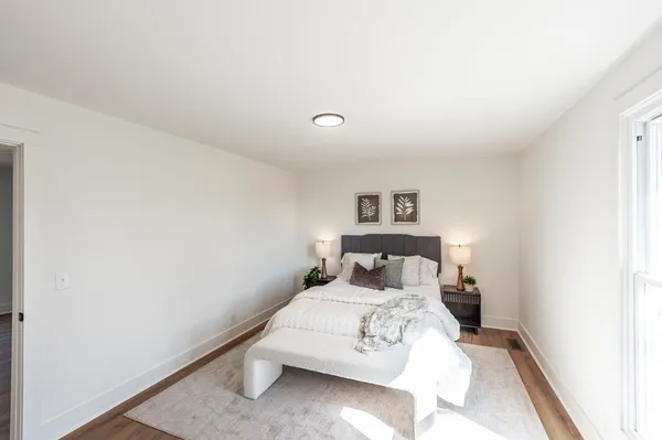 a bathroom with a tub