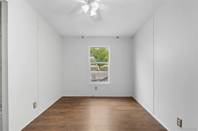 an empty room with window