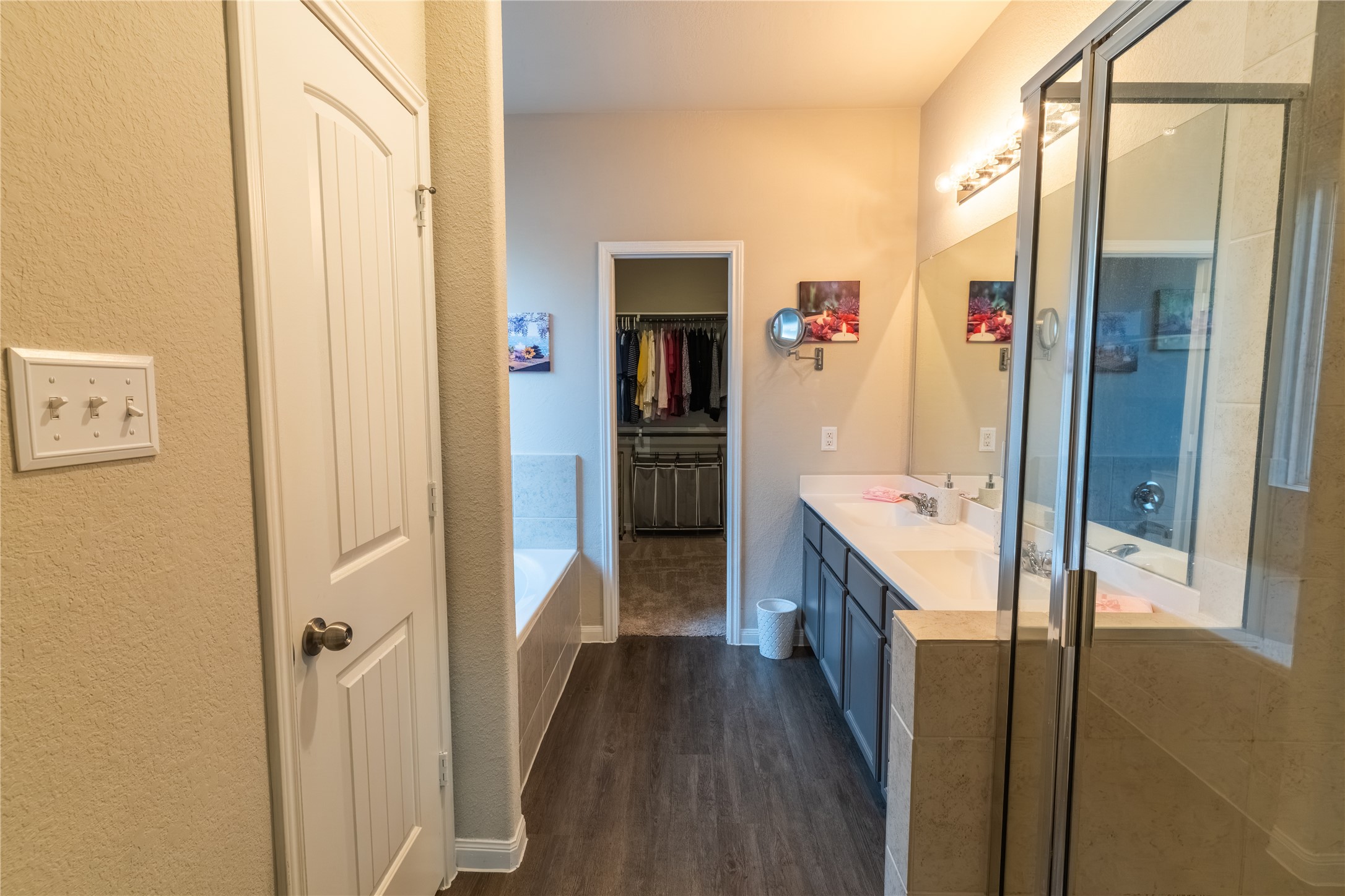 2512 Austin Hills Conroe, TX 77304 - Photo 22 of 43 a kitchen with stainless steel appliances granite countertop a refrigerator and a sink