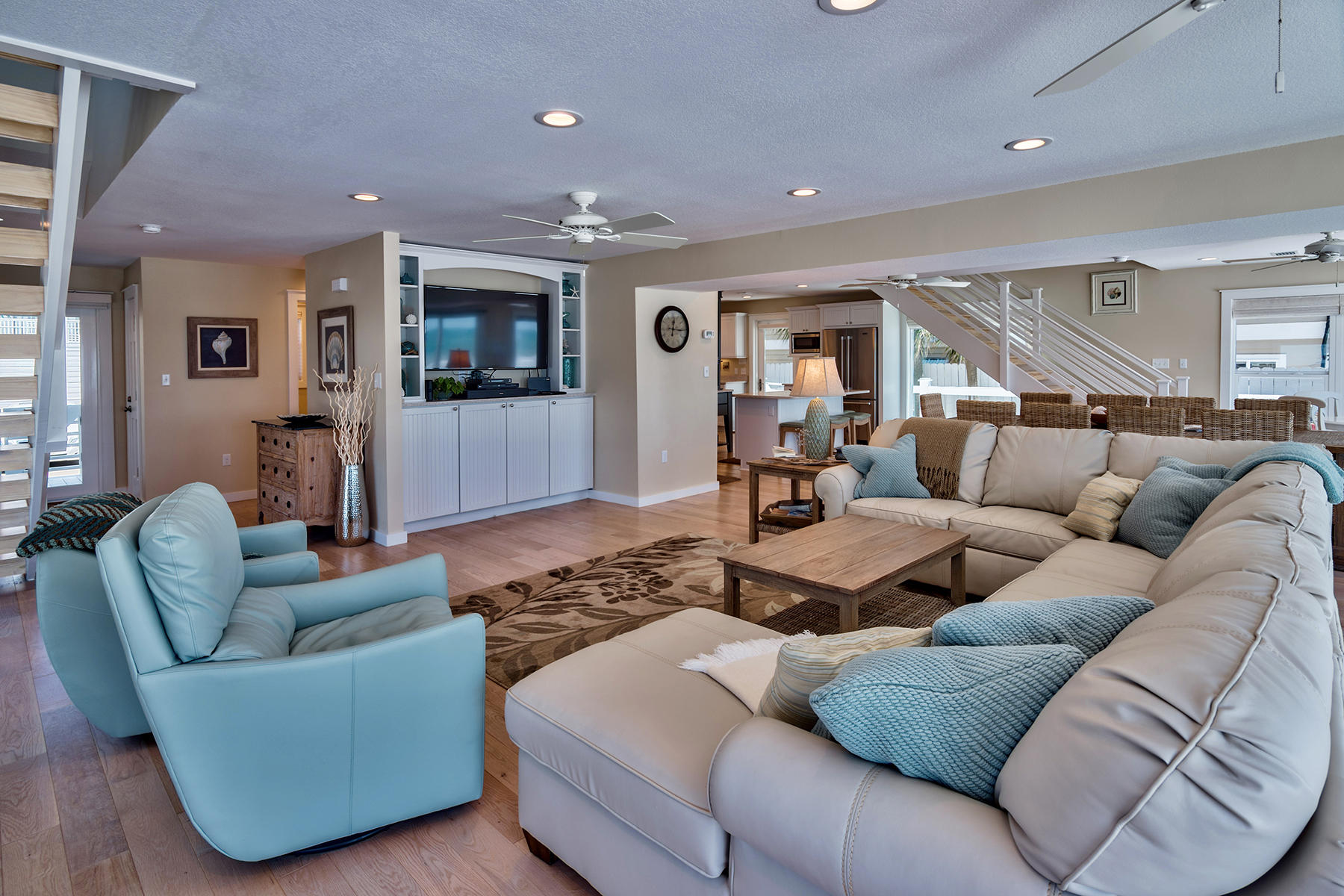 637 Eastern Lake Road Santa Rosa Beach, FL 32459 - Photo 6 of 25 a living room with furniture and a wooden floor
