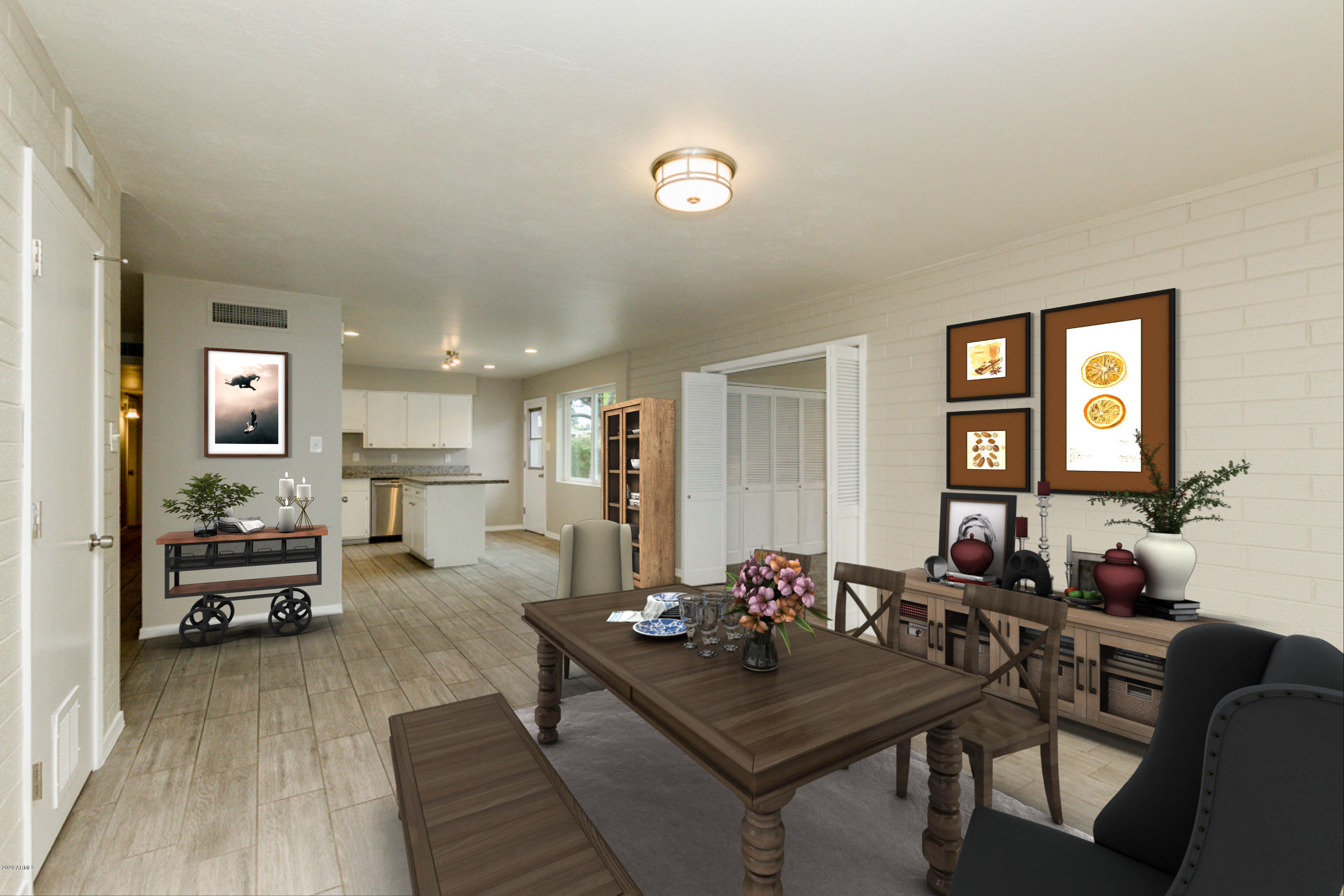 2128 West Keim Drive Phoenix, AZ 85015 - Photo 3 of 70 Dining Room to Kitchen