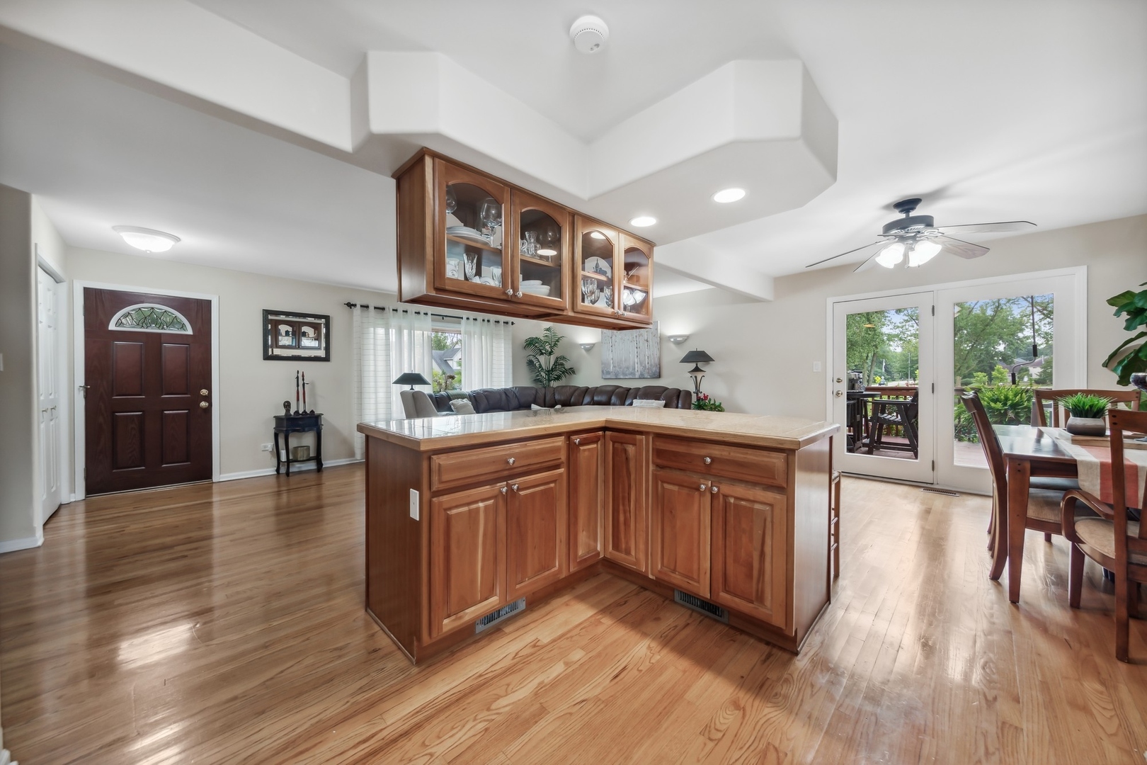 141 Hidden View Drive Westmont, IL 60559 - Photo 7 of 19 a large kitchen with stainless steel appliances granite countertop a lot of counter space and wooden floors