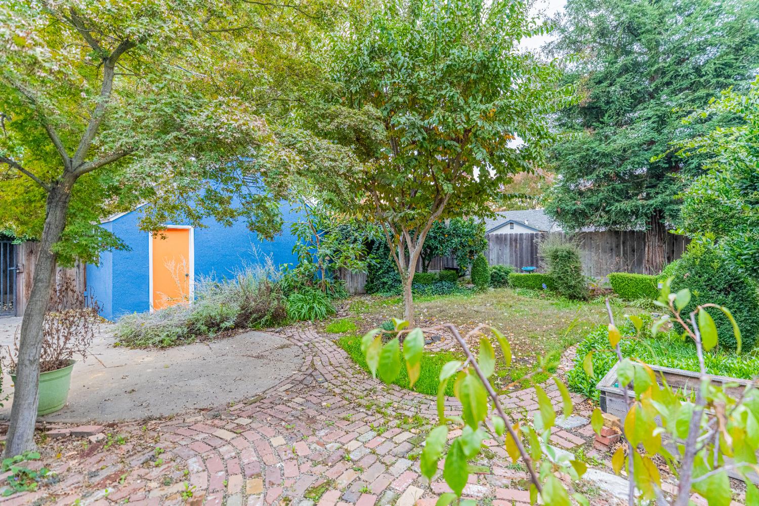435 Olive Avenue Modesto, CA 95350 - Photo 18 of 29 a front view of a house with a yard and potted plants