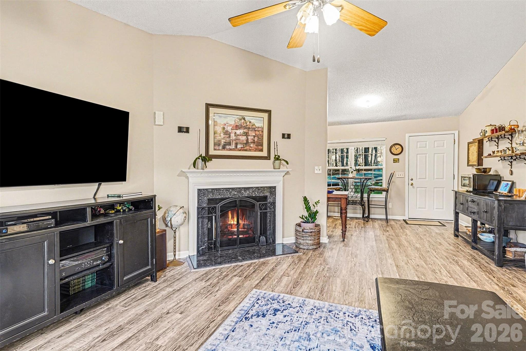 228 Creek View Road Mooresville, NC 28117 - Photo 8 of 40 a living room with furniture and a flat screen tv