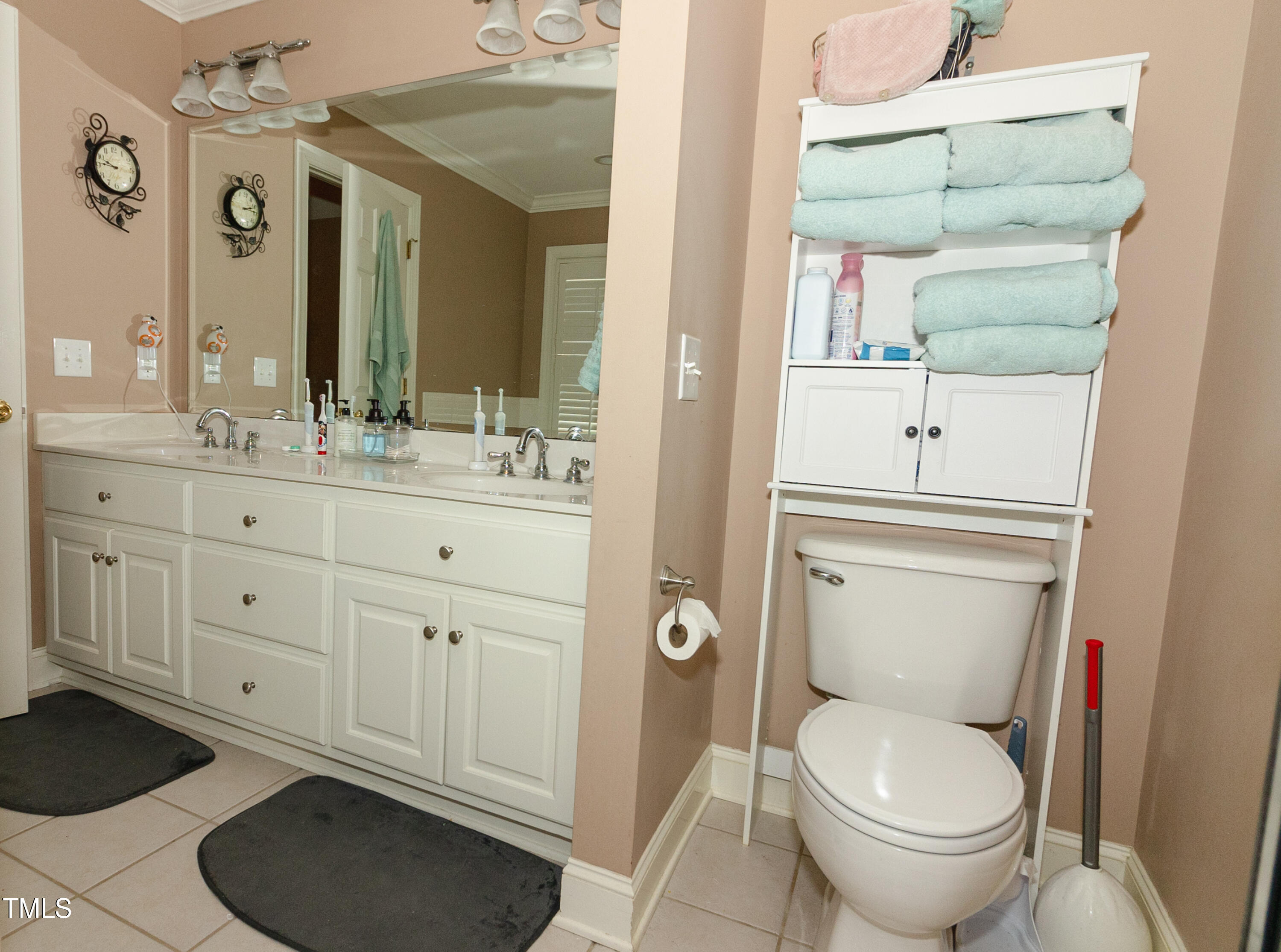 102 Younger Road Roxboro, NC 27573 - Photo 10 of 23 a bathroom with a toilet a sink and mirror