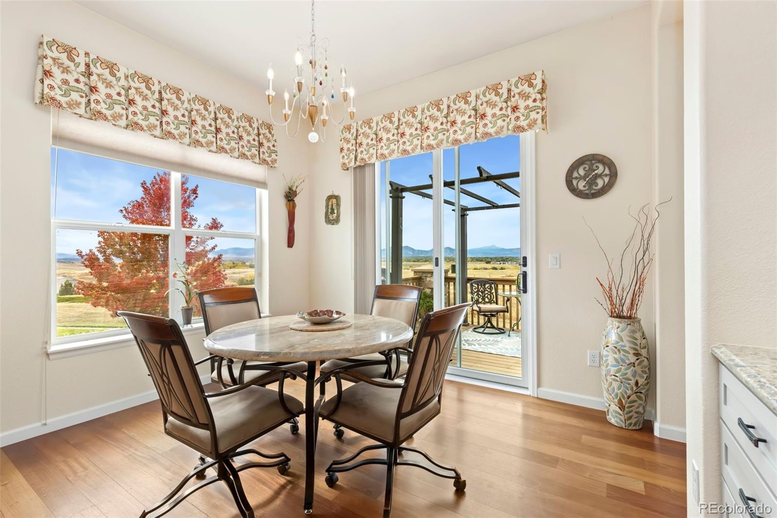 4945 Bierstadt Loop Broomfield, CO 80023 - Photo 9 of 33 a view of a dining room with furniture window and wooden floor